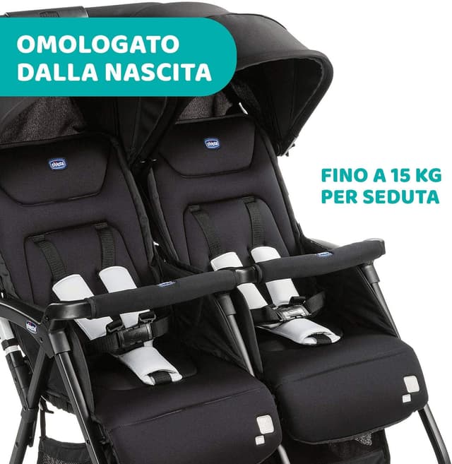 Thumbnail 6 de Chicco OHlalà Twin passeggino gemellare 8 kg