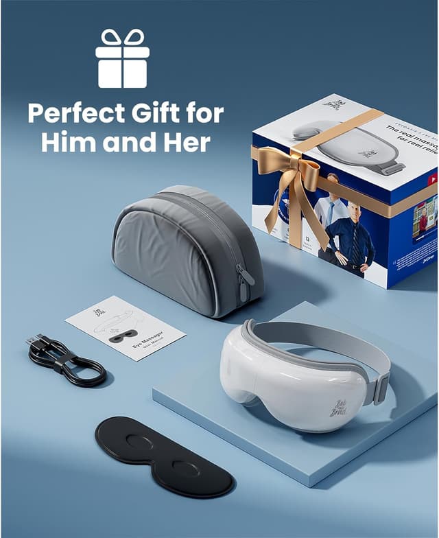 Detalle 2 de Bob and Brad EyeOasis 3 Heated Massage Eye Mask with Heat & Cooling Gel Mask and Music