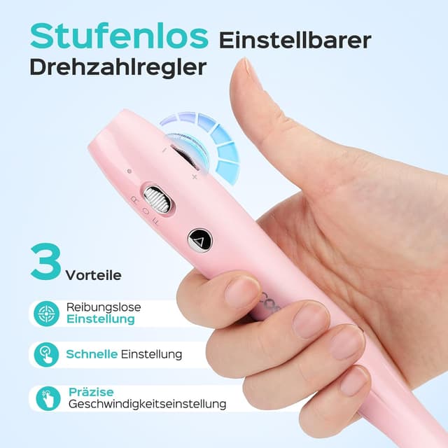 Detalle de COSLUS Nagelfräser Kabellos 6 h Akku