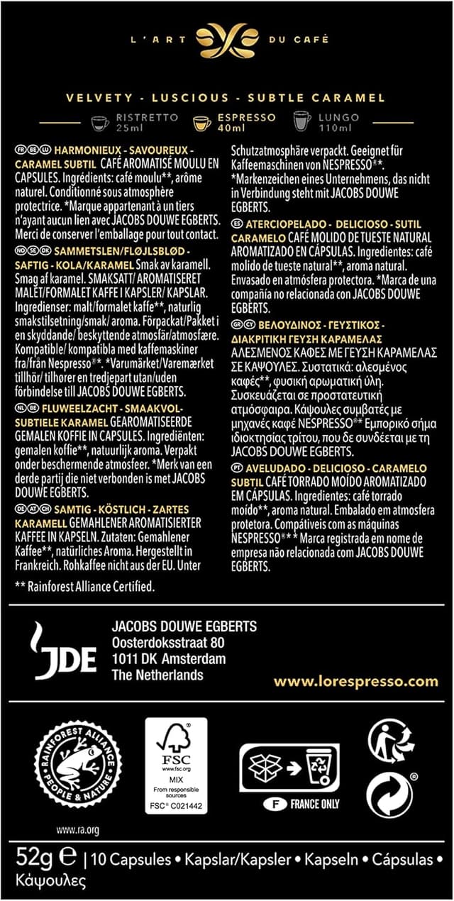 Thumbnail 1 de L'OR Flavours Cápsulas Café Caramelo para Nespresso