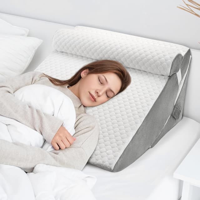 Detalle de WENRENER wedge pillow for sleeping 7 & 12 inch
