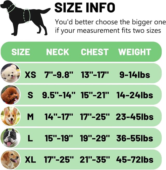 Detalle 2 de Belababy Soft No Pull Dog Harness Small (Green) — adjustable assistance service dog vest with reflective outdoor training