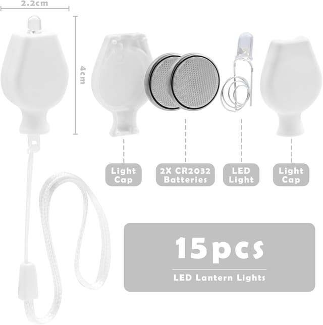 Detalle 2 de Encham LED Ballonlichter Set 15 Stück