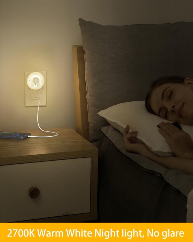 Thumbnail 6 de Bowfar Nachtlicht Steckdose 2700K
