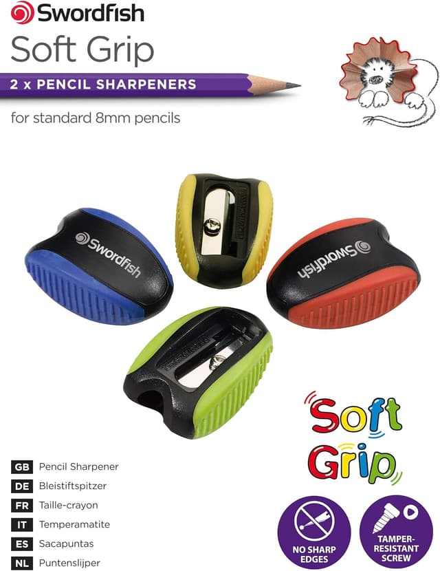 Detalle 2 de Swordfish 40287 Soft Grip Pencil Sharpener