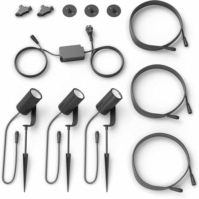 Detalle 2 de Philips Hue Lily Outdoor Spotlight Kit 3 Pack