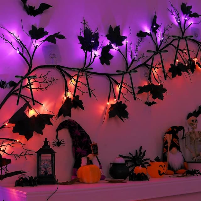 Detalle de 30 Pack Black Velvet Christmas Tree Bows – Vintage-style wreath ribbon bows for indoor or outdoor decorating