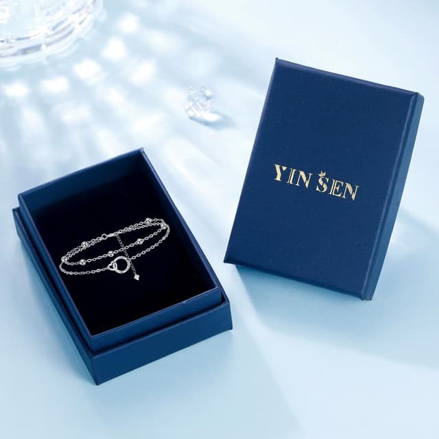 Thumbnail 6 de Yinsen 925-Silber Damenarmband mit Zirkonia – Geschenkarmband in Geschenkbox für Geburtstag & Weihnachten