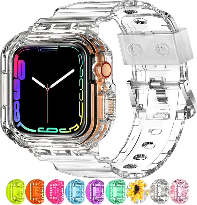 Imagen de XYF Crystal Clear Apple Watch Band 45mm en OfertitasTOP