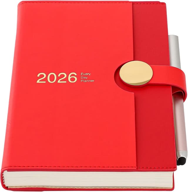 Detalle de Agenda académica 2026 A5 una página por día