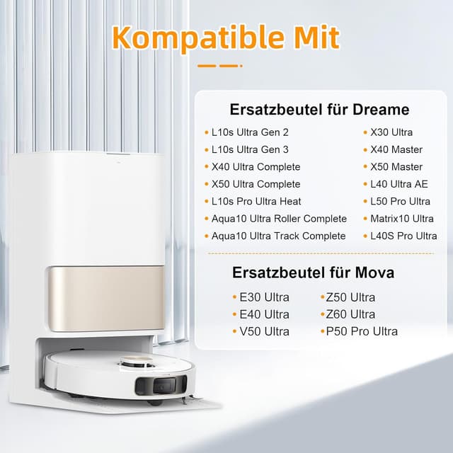 Thumbnail 1 de 10 Staubbeutel 3,2L fĂĽr Dreame Saugroboter đź§ą