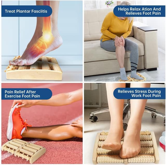 Thumbnail 5 de ACWOO Massaggiatore per Piedi Rullo in Legno