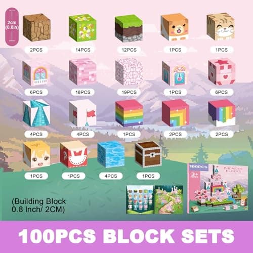 Detalle de Crifeton Bloques Magnéticos de Construcción para Niños 🧲