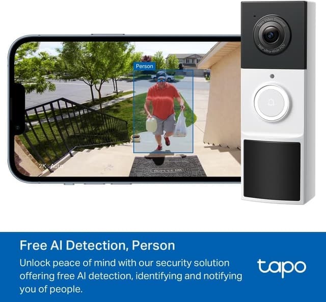 Thumbnail 4 de Tapo TD21 2K Battery Video Doorbell