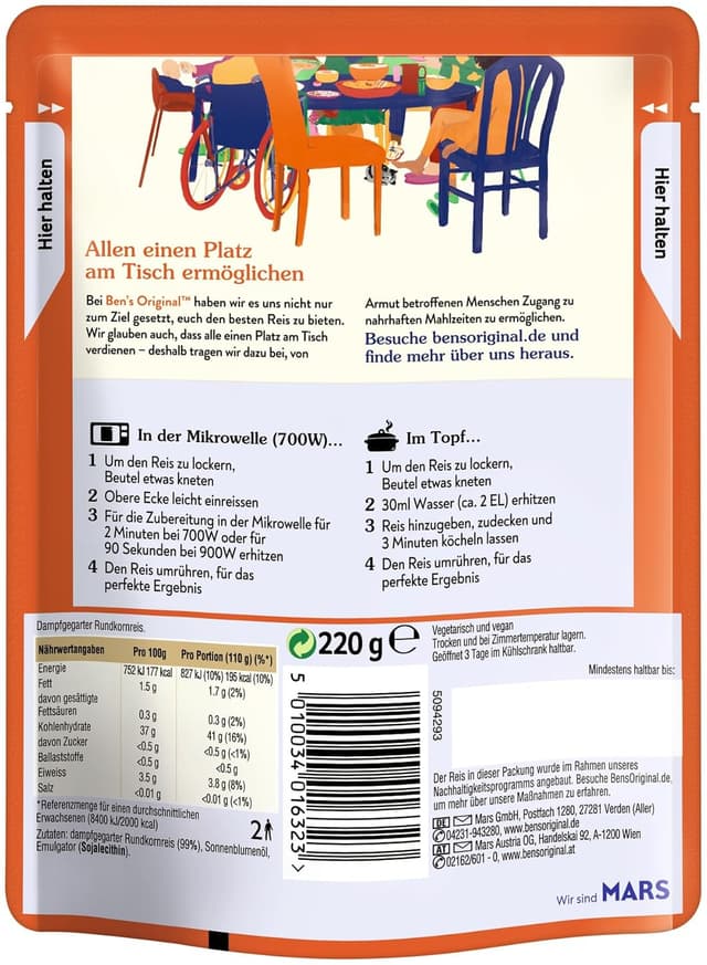 Thumbnail 2 de Ben's Original Express-Reis 6 x 220 g 🍚