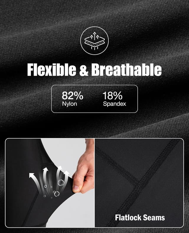 Detalle de Niksa men’s 3D gel padded cycling shorts with phone pockets and anti-slip leg grippers