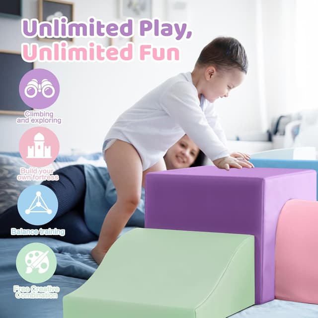 Thumbnail 4 de Parcours Motricité Bébé 4 Pièces Lilac 🧩