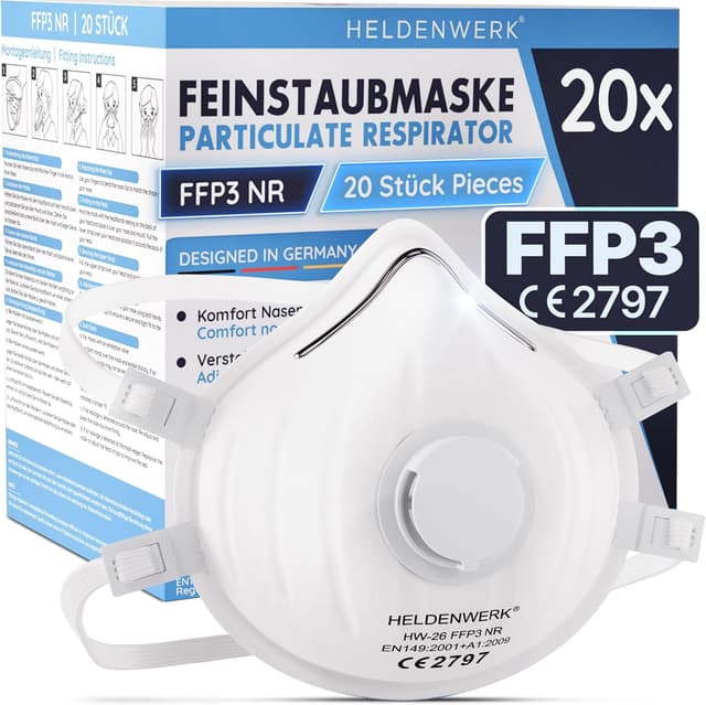 Imagen de HELDENWERK FFP3 Maske mit Ventil en OfertitasTOP