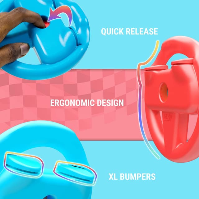 Thumbnail 2 de Orzly Steering Wheels for Nintendo Switch 2-pack