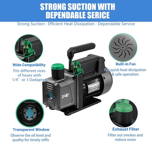 Thumbnail 5 de PB Motor Tech 3 Gallon Vacuum Chamber Kit 4.5CFM