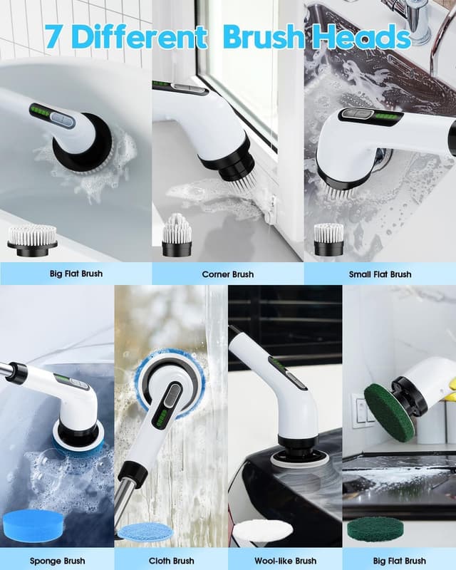 Detalle 2 de FYDEE spazzola rotante pulizia casa 24-126 cm