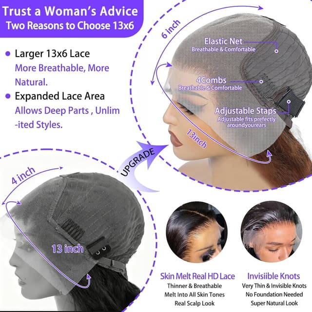 Thumbnail 3 de A8 26 Inch Human Hair Wig 💇♀