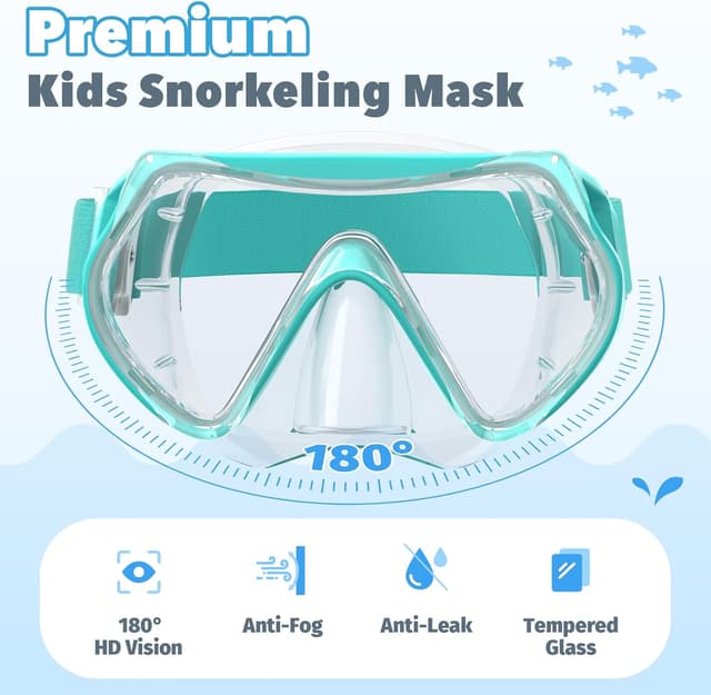 Detalle 2 de Kinder-Taucherbrille Findway 4-16 Jahre