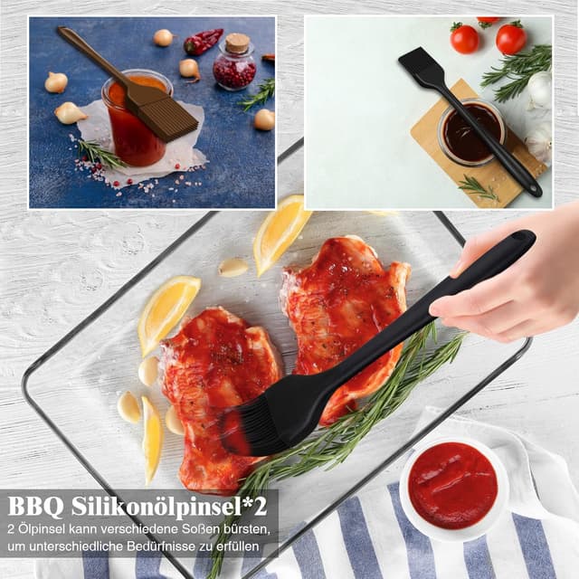 Thumbnail 4 de Grilliance Set di 30 Posate per Barbecue Marrone