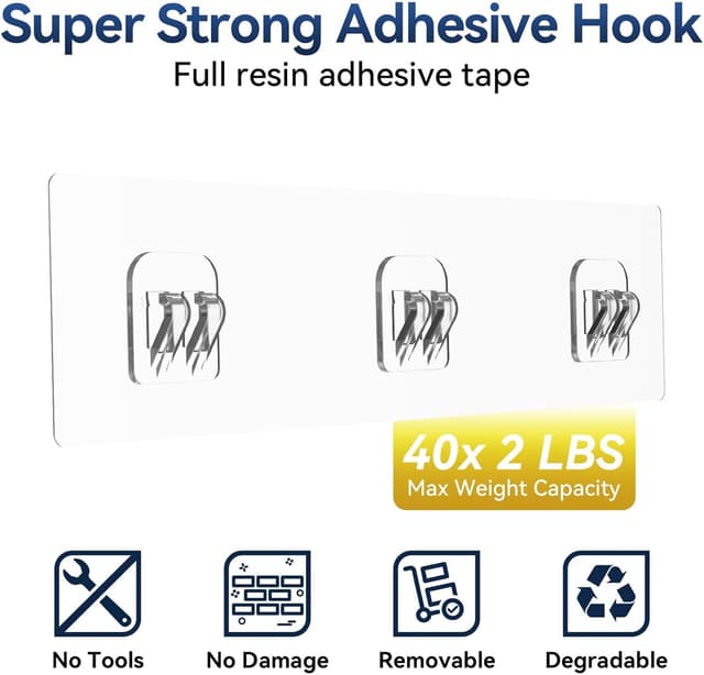 Thumbnail 5 de YASONIC Shower Caddy Adhesive 40 lb