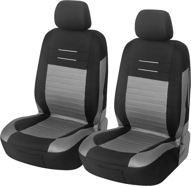 Detalle de upgrade4cars Housses de siège avant universelles gris (lot de 4) Version 2026