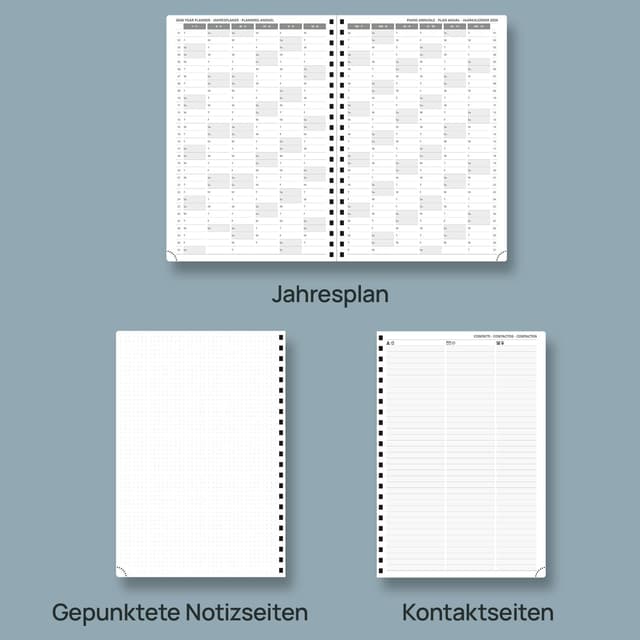 Thumbnail 4 de POPRUN Kalender 2026 A4 Wochenplaner 📘