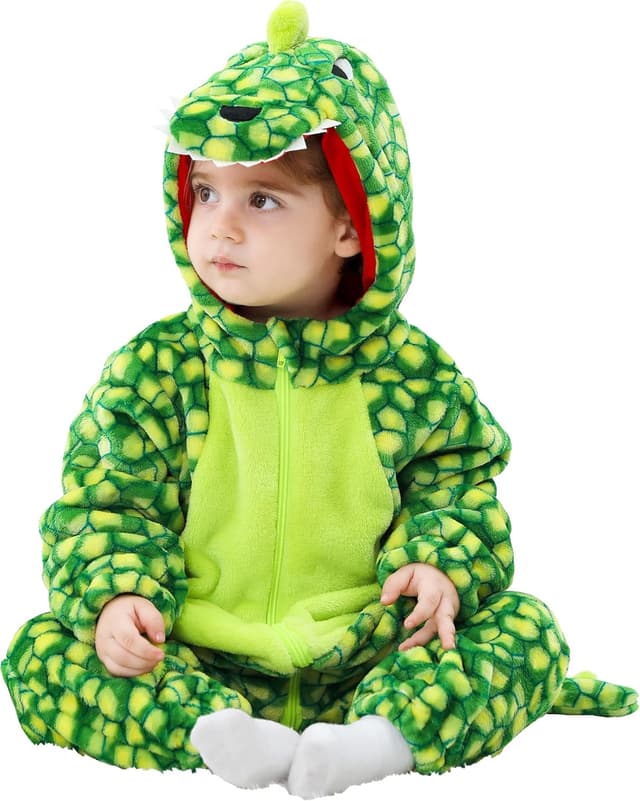 Detalle de LOLANTA unisex baby dinosaur dragon costume hooded romper