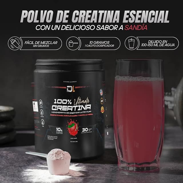 Thumbnail 4 de Ultimate Creatine Monohidrato Sandía 💪 300g Promueve músculo