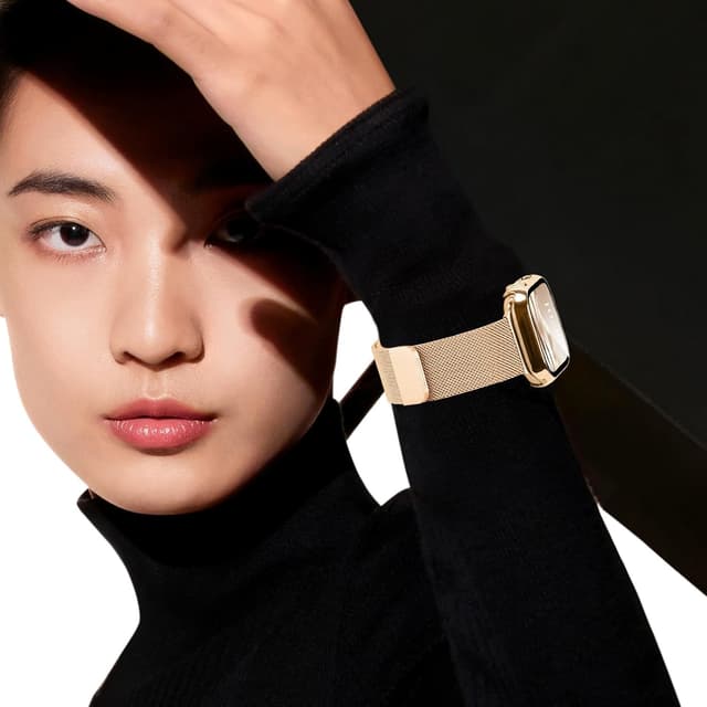 Thumbnail 6 de Raradev 3-in-1 metal strap kit for Apple Watch (45mm) with case & screen protector – rose gold