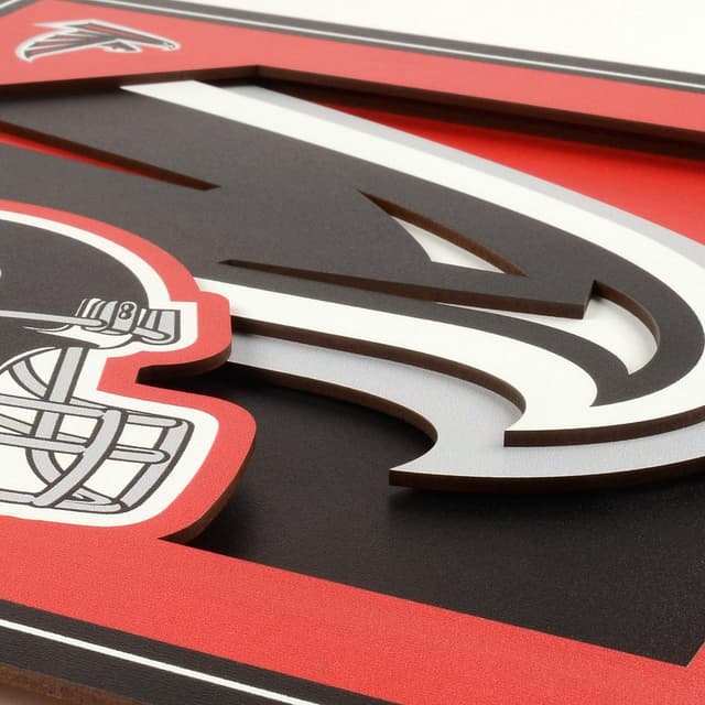Detalle 2 de YouTheFan NFL Officially-Licensed 3D Logo Series Wall Art (12” x 12”)