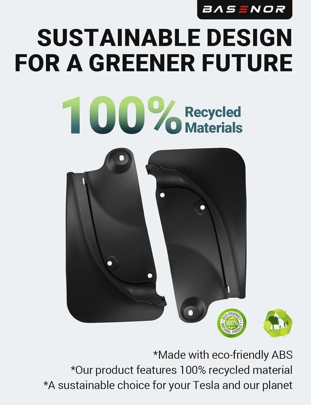 Thumbnail 5 de BASENOR 2020-2024 Tesla Model Y Mud Flaps
