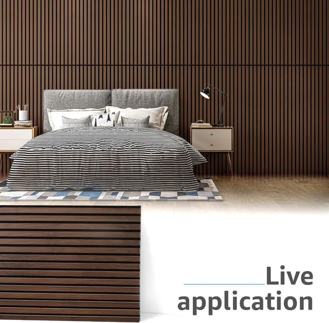 Detalle 2 de Art3d Wood Slat Acoustic Panels 47.2in