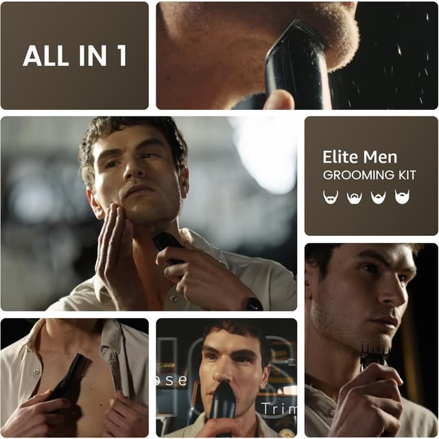 Detalle de SHPAVVER 12-in-1 beard trimmer kit