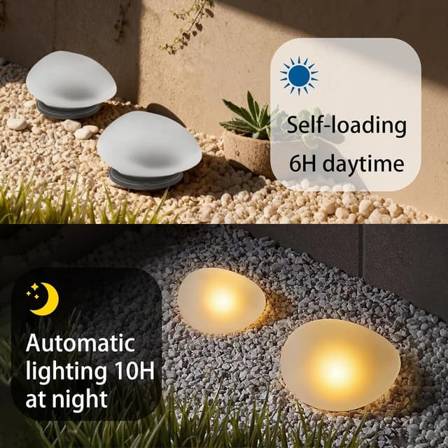 Detalle 2 de Hqynss Solar Garden Lights 2 pack