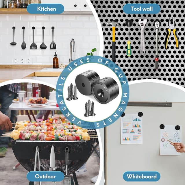 Detalle de Neosmuk Neodym Magnet mit 70 kg Zugkraft