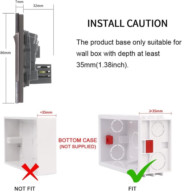 Detalle de CNBINGO 13 Amp double socket with USB ports