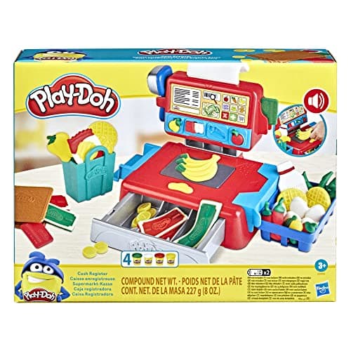 Detalle de Hasbro Play-Doh Caja registradora juguetes 4 colores 🎲