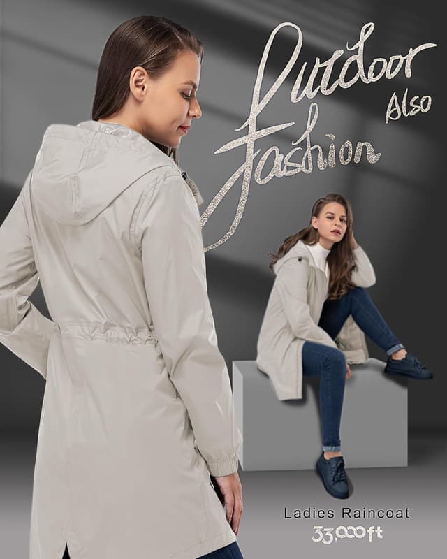 Detalle de 33,000ft women’s rain jacket 5000