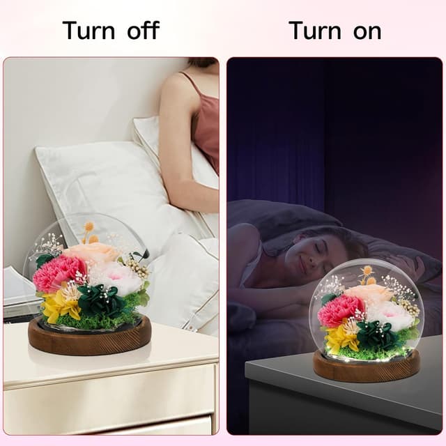 Thumbnail 2 de CSYY Ewige Rose Glas Infinity