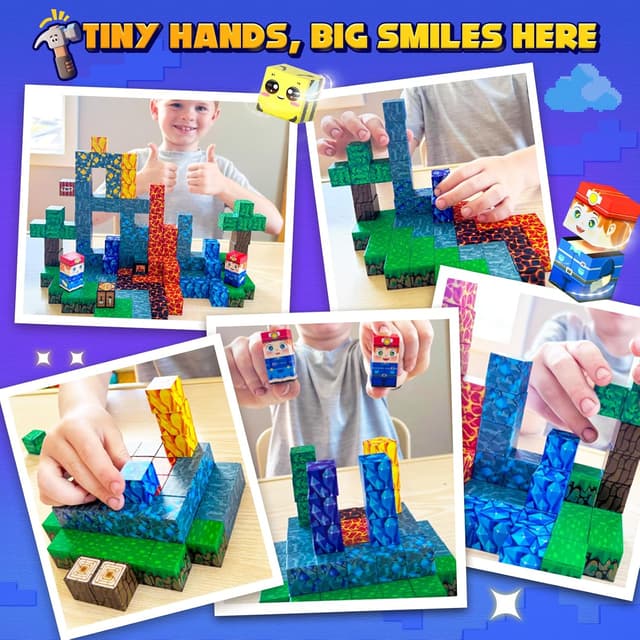 Detalle 2 de 150PCS Magnetic Blocks for Kids