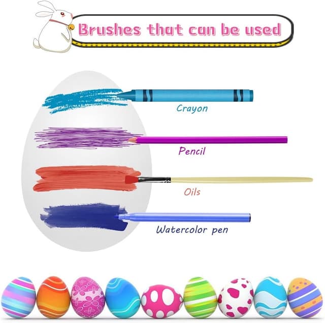 Detalle de Ostereier zum Bemalen mit 24 Stück