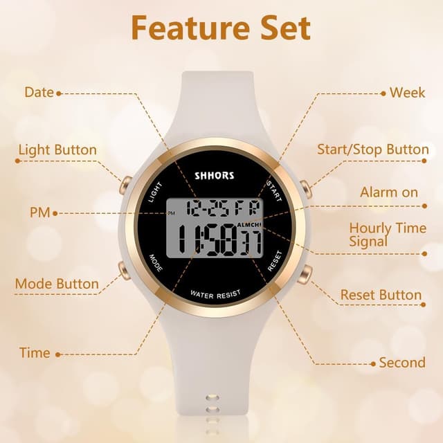 Thumbnail 2 de AOOSU Orologio Digitale da Donna