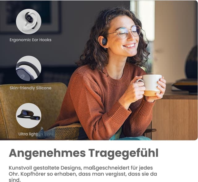 Detalle 2 de BADENBURG OPENBEAT 1 Open Ear Bluetooth 5.3 Kopfhörer