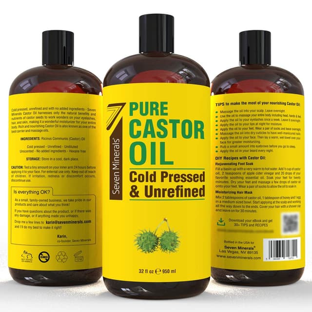 Thumbnail 4 de Pure Castor Oil 32 fl oz bottle for hair