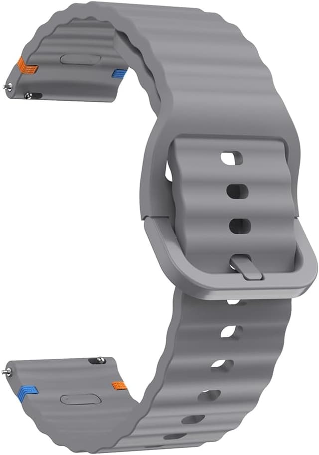 Detalle de BYISYUE 20mm Silicone sport strap for smartwatches